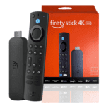 imagem do aparelho fire stick com a caixa