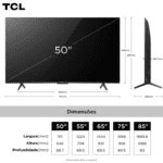 medidas da tv em polegadas