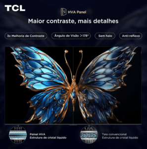 smart tv cheio de detalhes visiveis